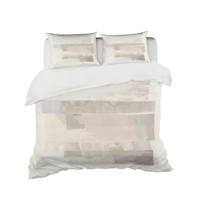 Designart 'Geometric Neutral Form I' Geometric Bedding Set