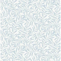 NuWallpaper Blue Wisley Peel & Stick Wallpaper