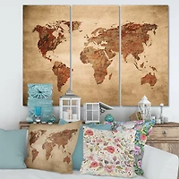 Designart - Ancient Map of The World VII