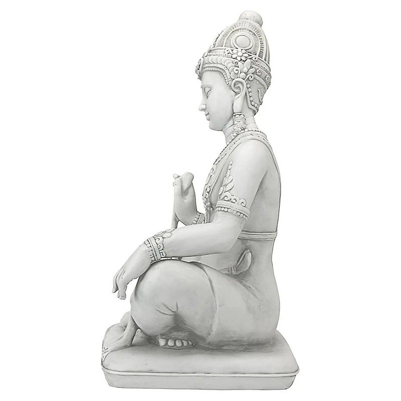 Design Toscano 21.5" Sitting Thai Teppanom Beautiful Being Statue