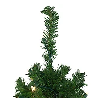 4ft. Pre-Lit Mixed Classic Pine Medium Artificial Christmas Tree, Warm White LED Lights