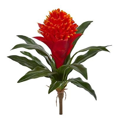 14" Bromeliad Artificial Flower (Set of 8)