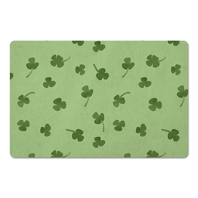 Dainty Shamrock Pattern 18" x 27" Floor Mat