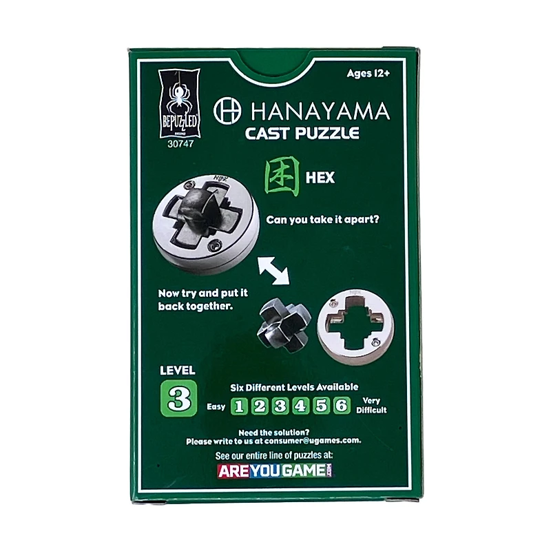 Hanayama Level 3 Cast Puzzle - Hex