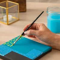 Golden Taklon Short Handle Flat Shader Brush by Artist's Loft™ Vienna