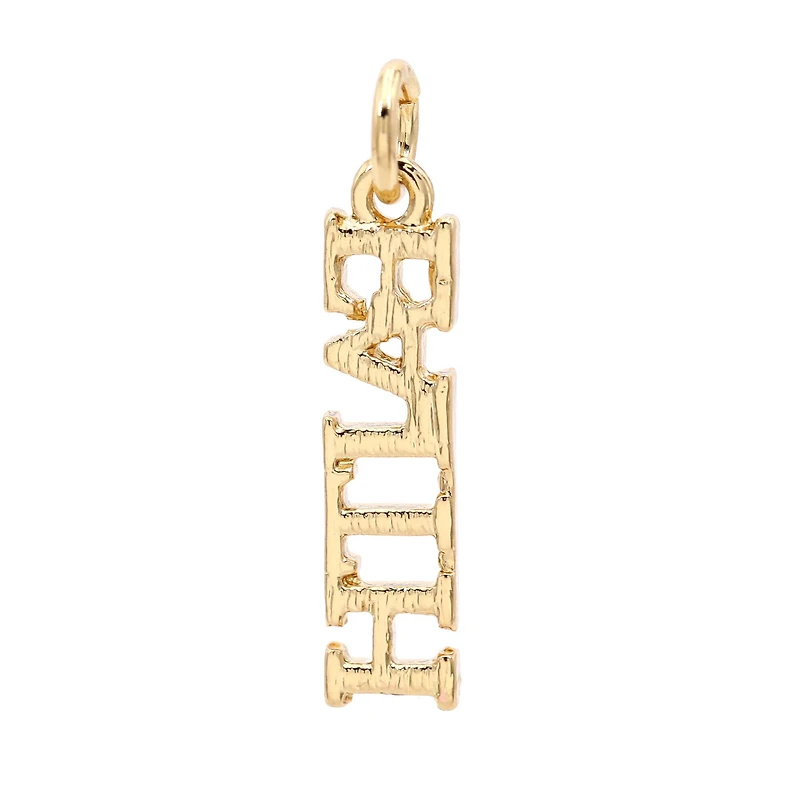 14K Gold Plated Faith Charm by Bead Landing™