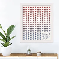 Gradient Stars Print in White Frame