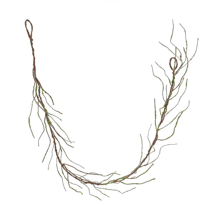 5ft. Green & Brown Moss & Twig Coiled Garland by Ashland®