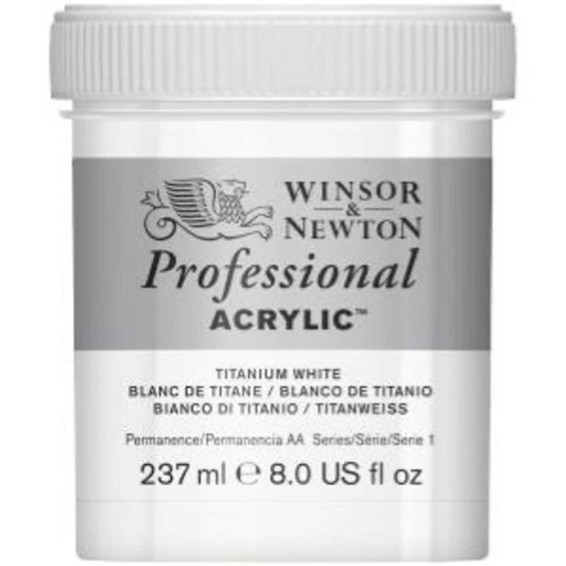 Winsor & Newton® Professional Acrylic Titanium White, 237mL