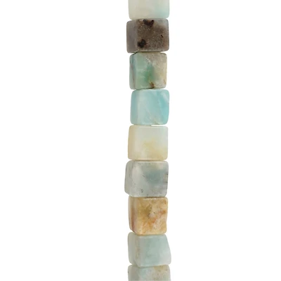 Multicolor Amazonite Cube Beads by Bead Landing