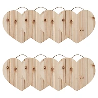8 Pack: 11" Wood Pallet Heart Plaque by Make Market®