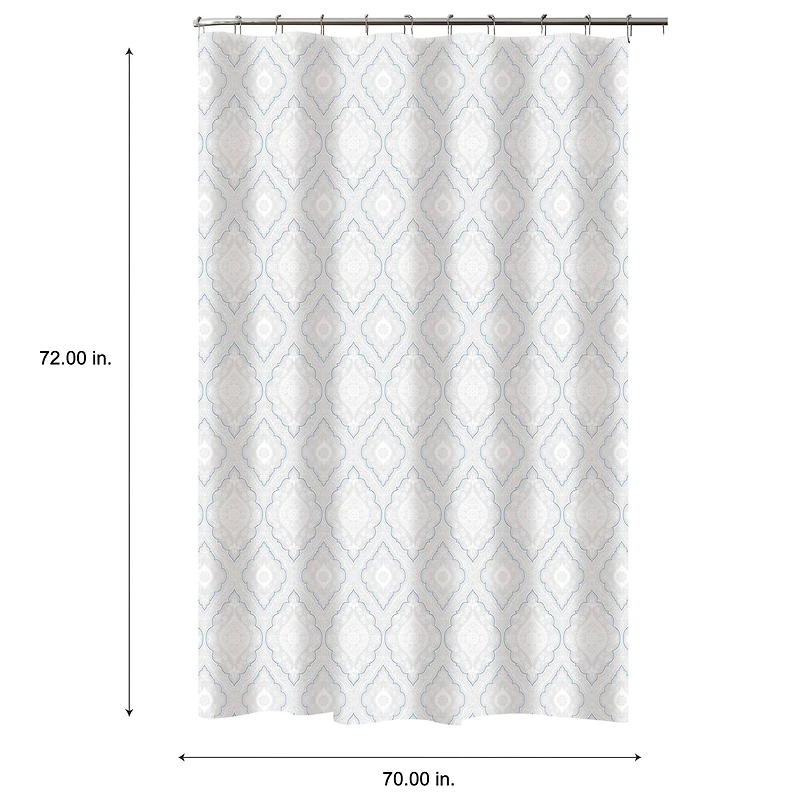 Bath Bliss Moroccan Design Shower Curtain