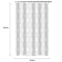 Bath Bliss Moroccan Design Shower Curtain