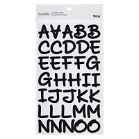 12 Pack: Black Licorice Handwriting Alphabet Stickers by Recollections™ 
