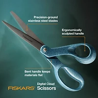 Fiskars® Explore 8" Digital Cloud Glitter Scissors
