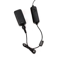 24" Feel Real® Snowy Morgan Spruce Porch Bush in Silver Brushed Plastic Urn with Cones & Champagne Berries