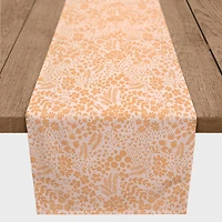 90" Dainty Floral Cotton Twill Table Runner