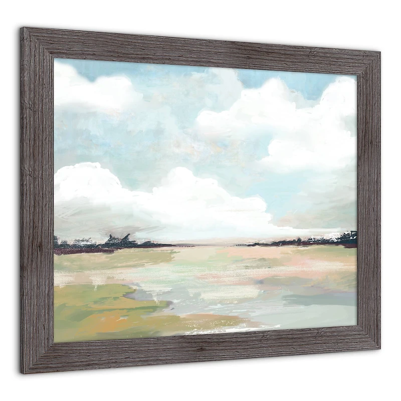 Cloud Landscape 20" x 24" Western Gray Framed Print