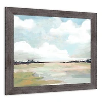 Cloud Landscape 20" x 24" Western Gray Framed Print