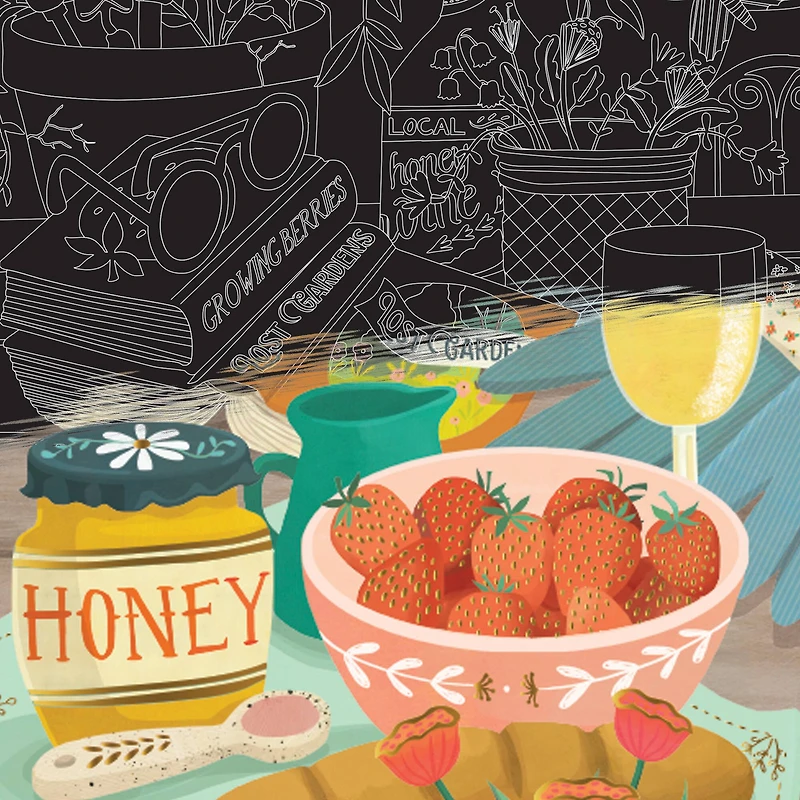 Brea Reese™ 9" x 12" Garden Vacation Scratch Art Paper Pad