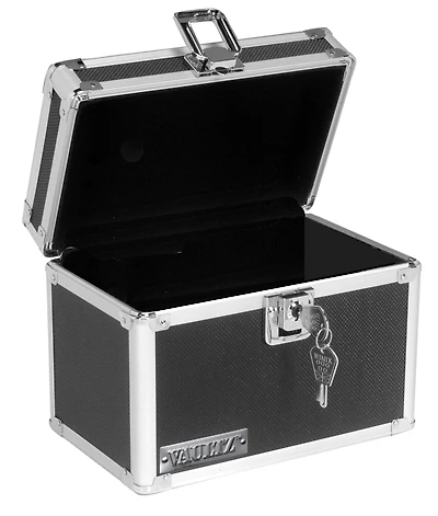 Vaultz Black 4" x 6" Storage Box