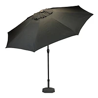 9ft. Black & Brown Outdoor Patio Umbrella