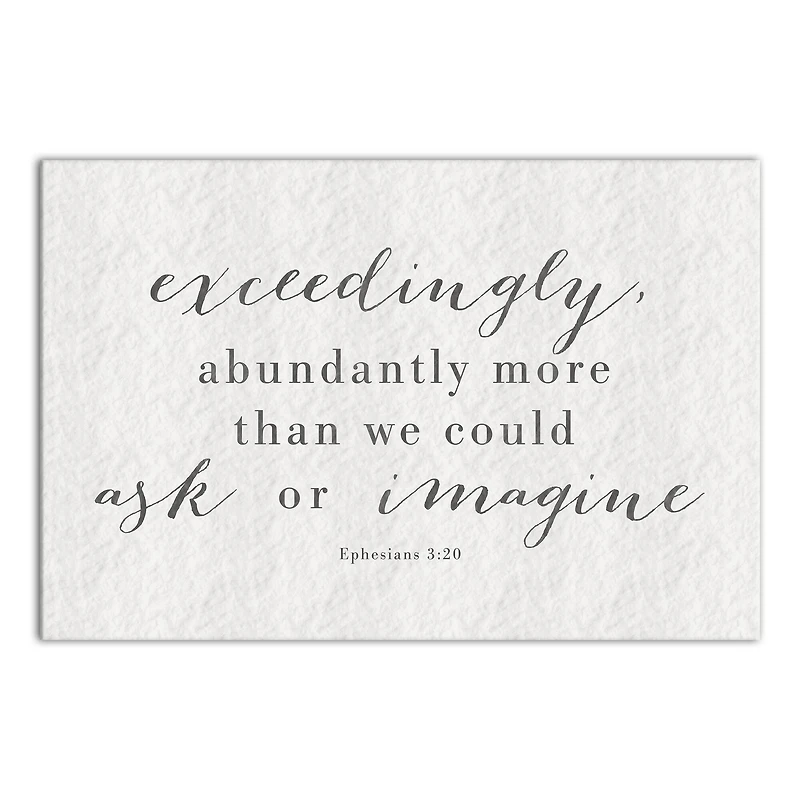 Abundantly More 18" x 12' Canvas Wall Art