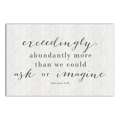 Abundantly More 18" x 12' Canvas Wall Art