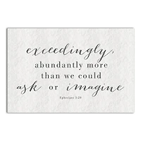 Abundantly More 18" x 12' Canvas Wall Art