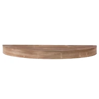 Round Wood Floating Wall Shelf