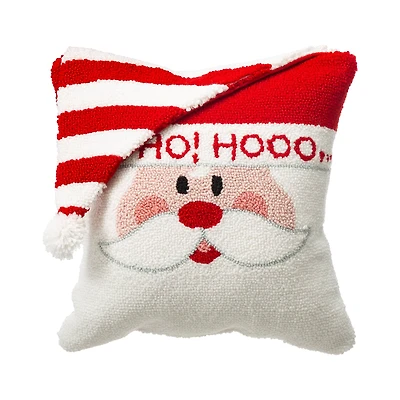 Glitzhome® Hooked 3D Santa Pillow Set
