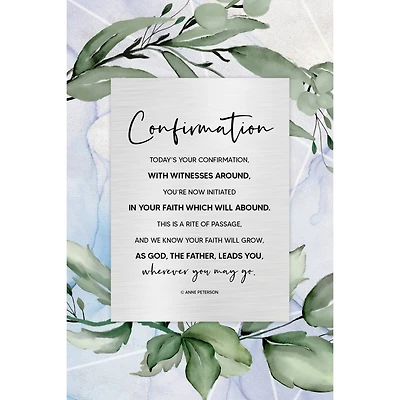 9" Confirmation Plaque
