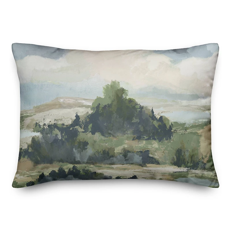 Navy Landscape 20" x 14" Indoor/Outdoor Pillow