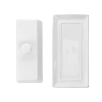 Martha Stewart White Ceramic Butter Dish with Lid