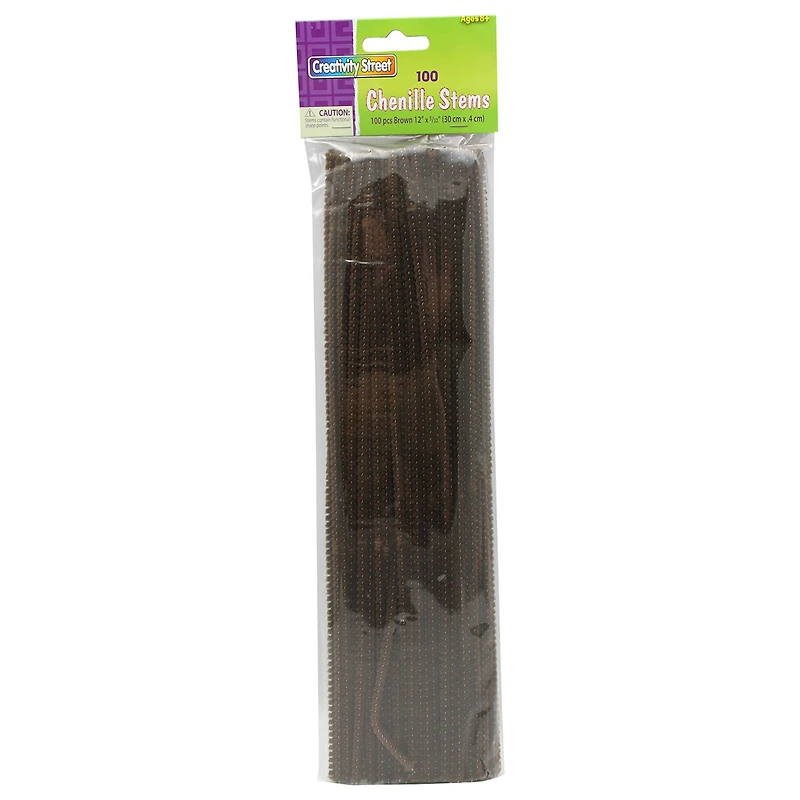 Creativity Street 12 Pack Brown Chenille Stems