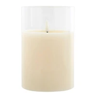 4" x 6" LED Glass Wax Flickering Candle by Ashland