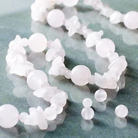 Rose Quartz Semi-Precious Beads Value Pack by Bead Landing™