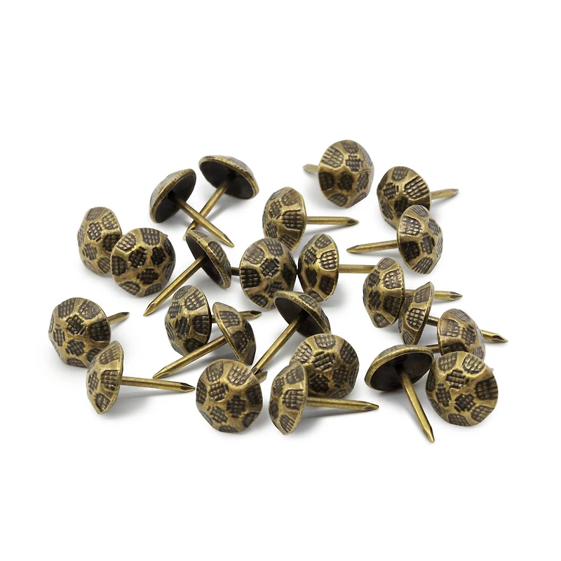 Dritz® Home 7/16" Antique Brass Hammered Decorative Nails, 300ct.