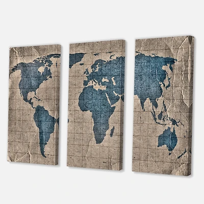 Designart - Ancient Map of The World I