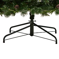 9ft. Pre-Lit Snow Tipped Clermont Mixed Pine Artificial Christmas Tree, Clear Lights