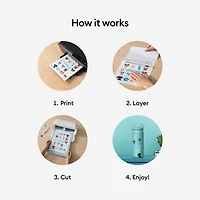 Cricut® Clear US Letter Waterproof Sticker Set, 6ct.