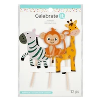 Jungle Animals Cupcake Toppers, 12ct. by Celebrate It®