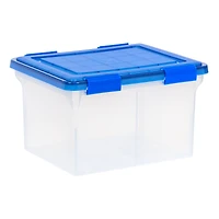 IRIS 32qt. Stackable Plastic Legal File Storage Box for Letter