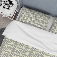 Designart 'Retro Ornamental Pattern II' Mid-Century Duvet Cover Set