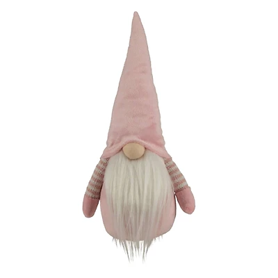 12" Pink & White Spring Gnome