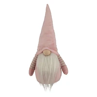 12" Pink & White Spring Gnome