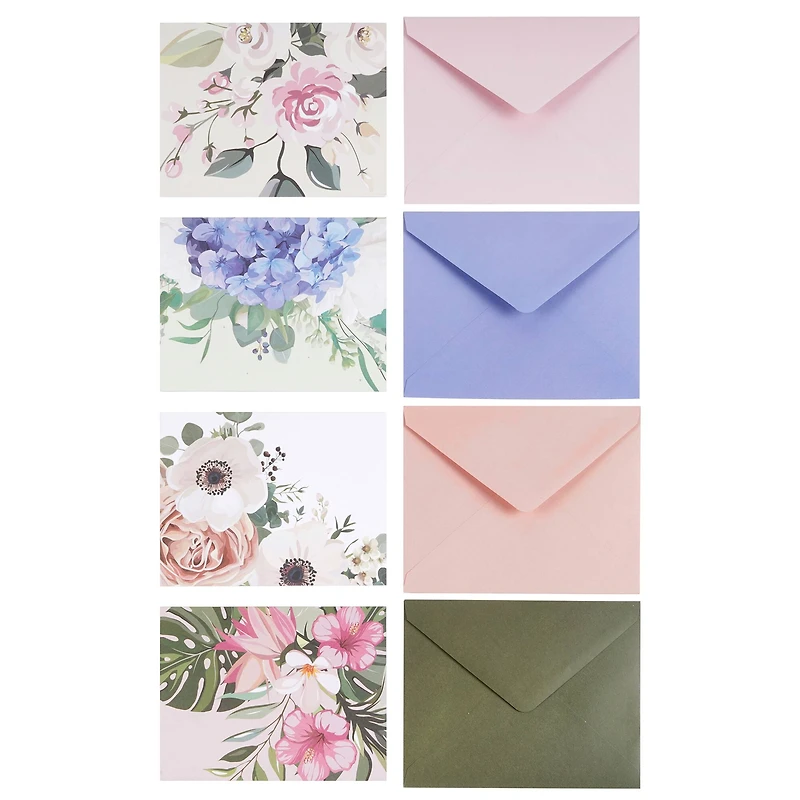 Floral Flat Cards & Envelopes by Recollections