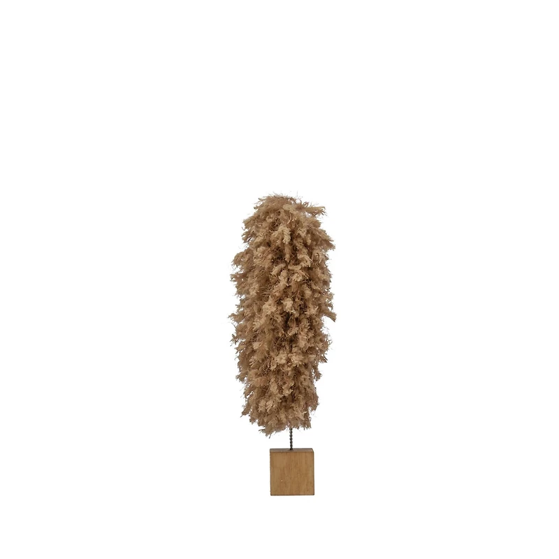 Hello Honey® Tan Fabric Yarn Tree with Wood Base