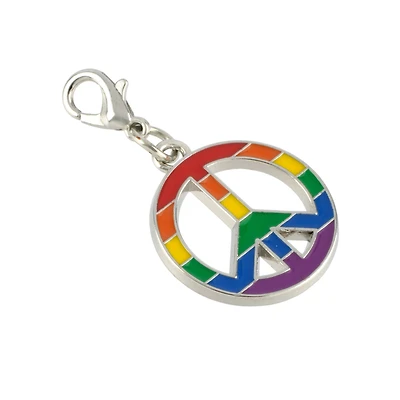 Rainbow Peace Sign Charm by Bead Landing™