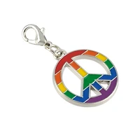 Rainbow Peace Sign Charm by Bead Landing™